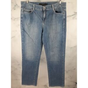 Calvin Klein Jeans Mens 33 Medium Wash Straight Leg Denim Blue Pants
